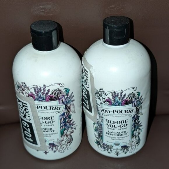 NEW Set 2 Poo-Pourri Before You Go Toilet Spray Refill Lavender Peppermint 16oz - Picture 7 of 9